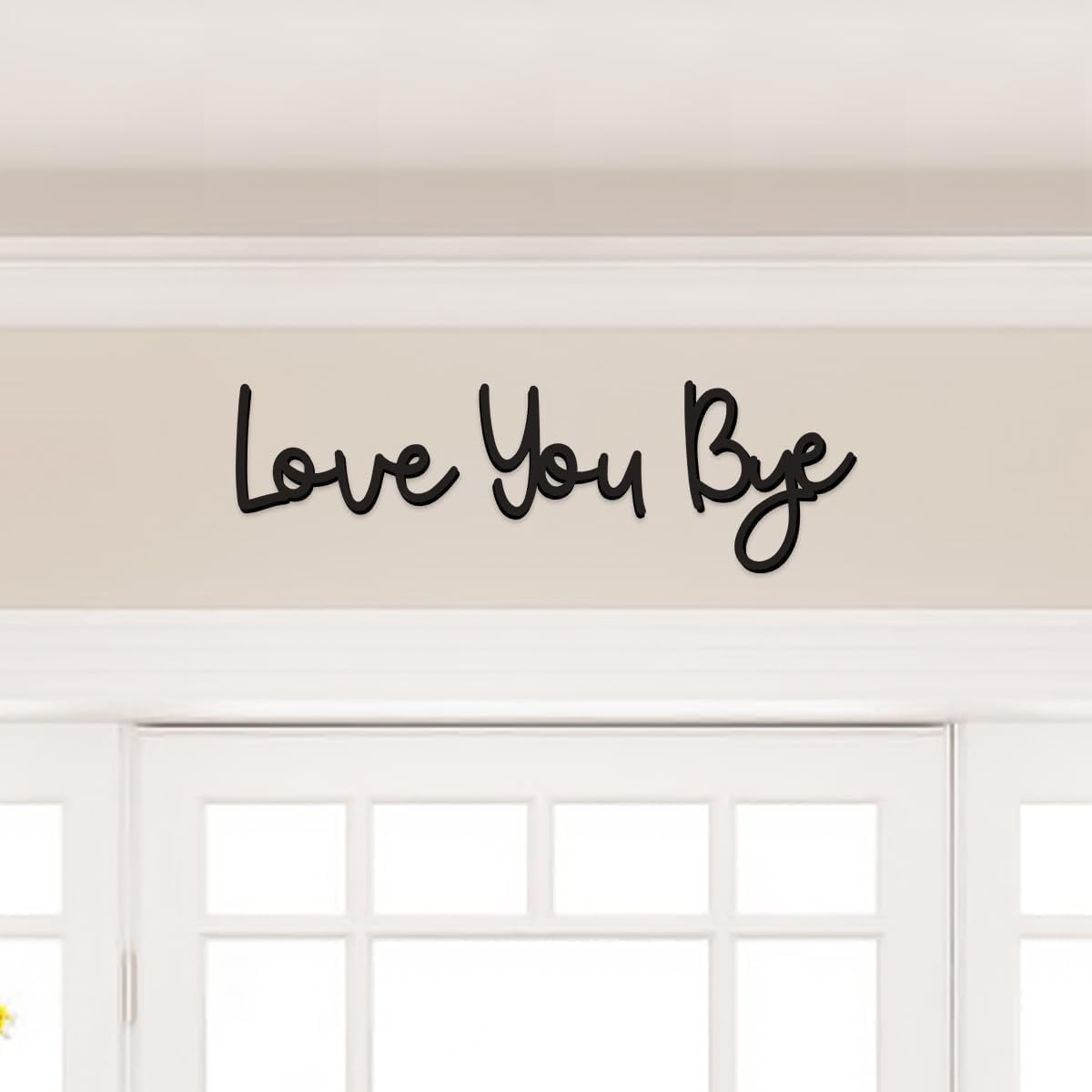 Home Decor Y2K - لافتة خشبية من Love yo ،