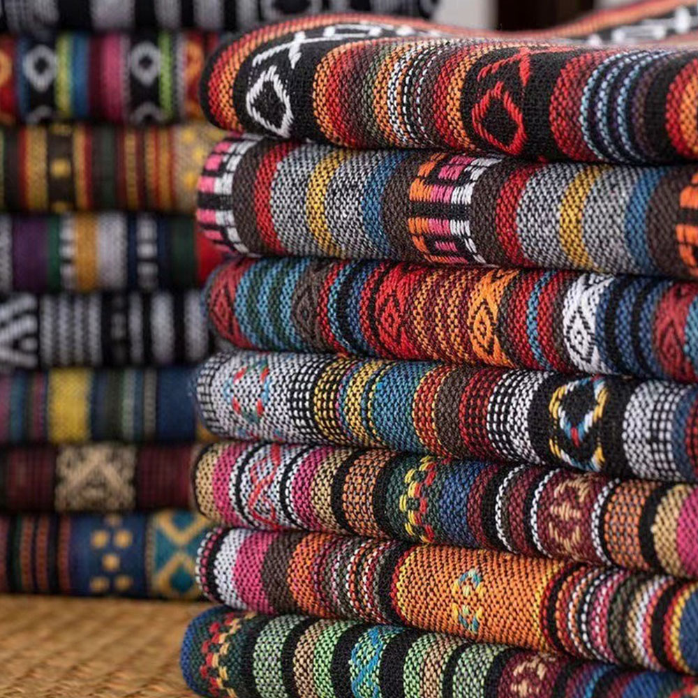 Linen Table Runner - العرقية نمط القطن الكتان النسيج النسيج