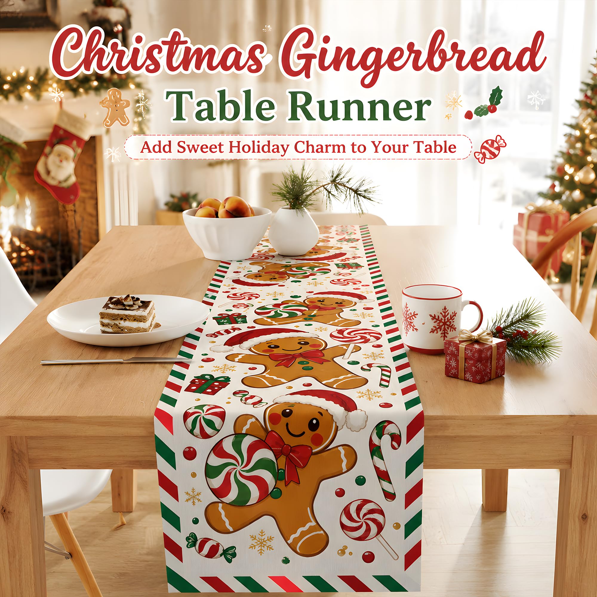 Linen Table Runner - مفرش طاولة على شكل رجل من