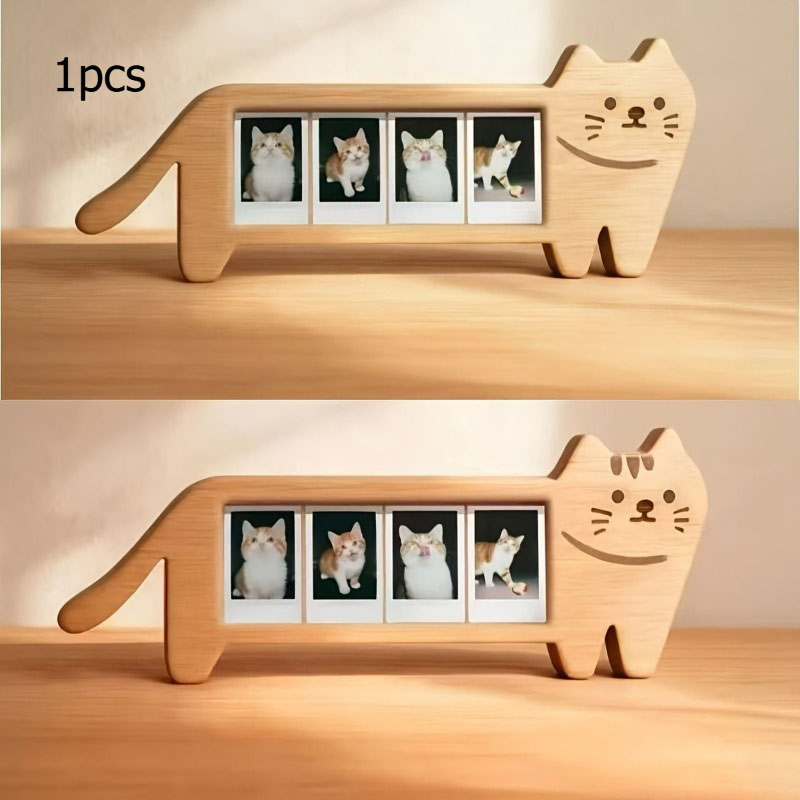 إطار صور خشبي على شكل حيوان، إ - مراجعة Bamboo Photo Frame وسعره