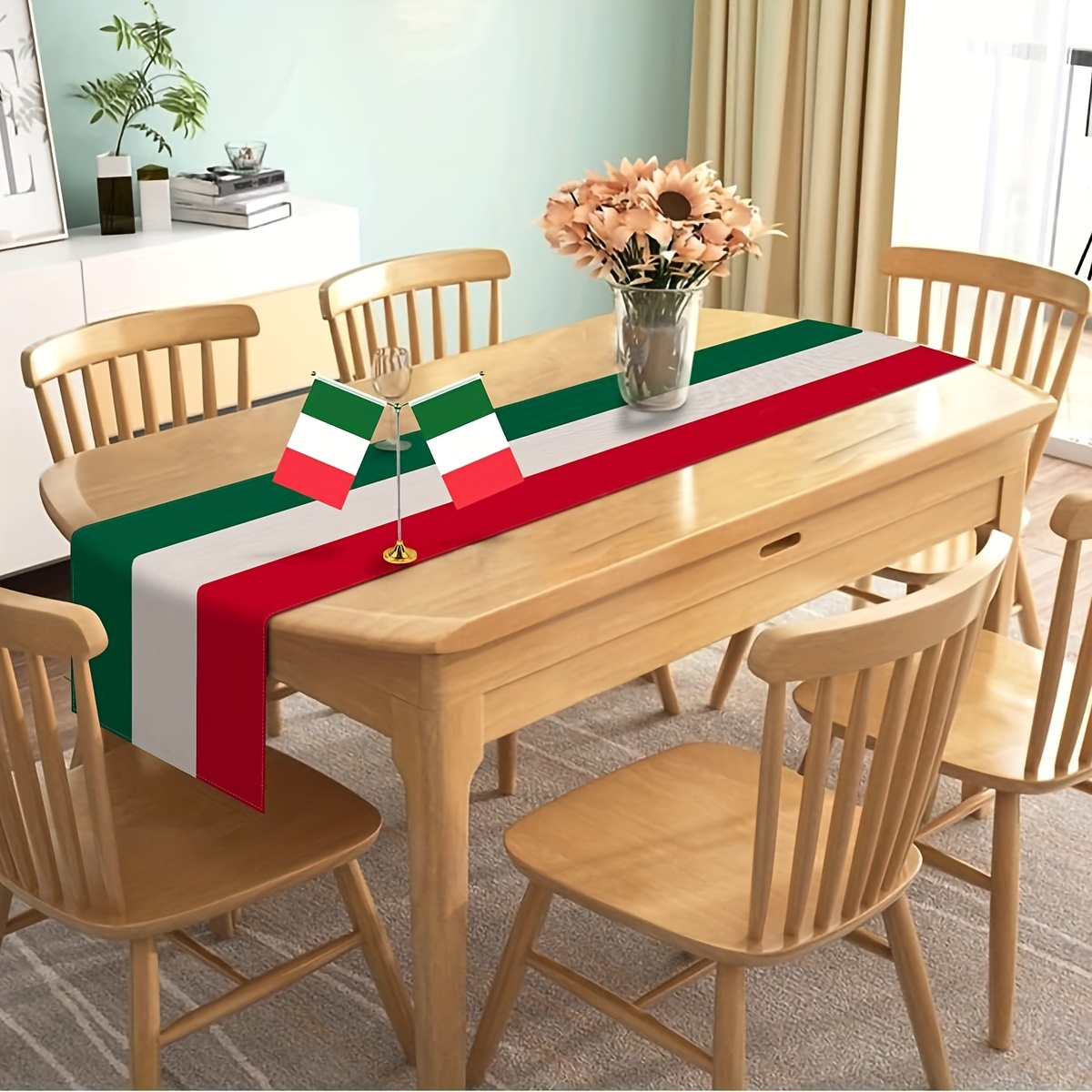 1 قطعة الفاخرة الإيطالية مستوح - مراجعة Linen Table Runner وسعره