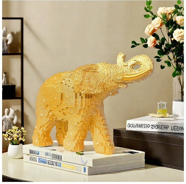 تمثال فيل من الراتنج، منحوتة ح - مراجعة Home Decor Theme وسعره