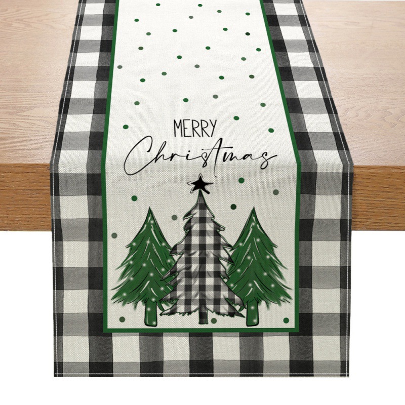 الكتان عيد الميلاد الجدول عداء - مراجعة Linen Table Runner وسعره