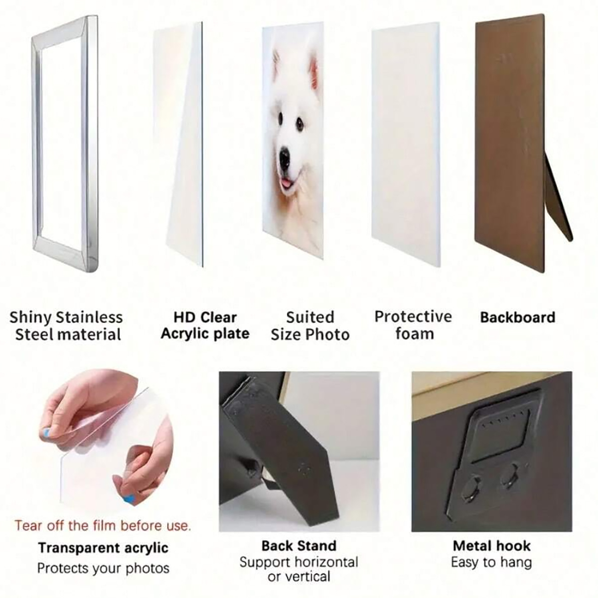 إطار صور من الفولاذ المقاوم لل - مراجعة Bamboo Photo Frame وسعره