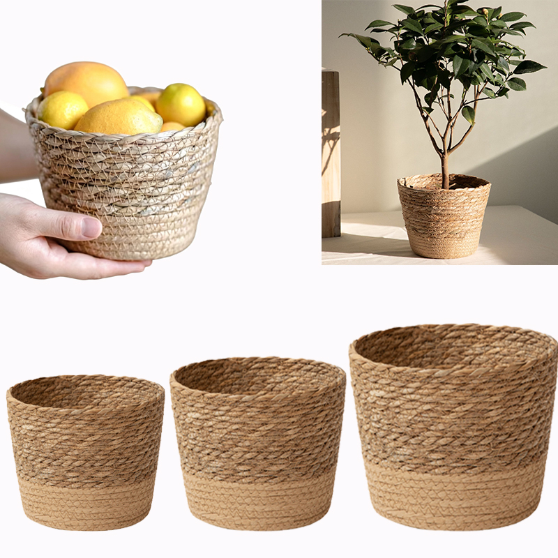 سلة تخزين منسوجة متعددة الأغرا - مراجعة Rattan Plant Basket وسعره