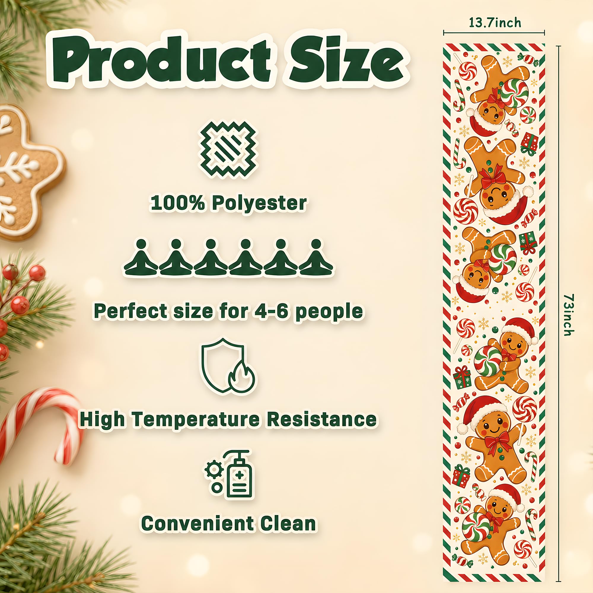مفرش طاولة على شكل رجل من خبز  - مراجعة Linen Table Runner وسعره