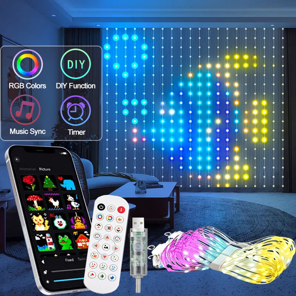 ستارة إضاءة LED ذكية مع تحكم ع - مراجعة Home Decor Free App وسعره